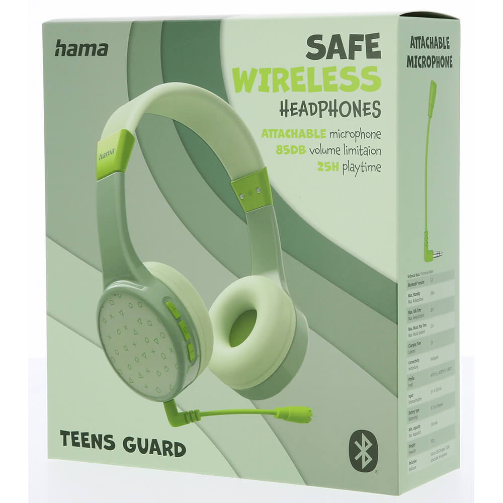 Teens Guard On-Ear Wireless Børnehovedtelefon grøn