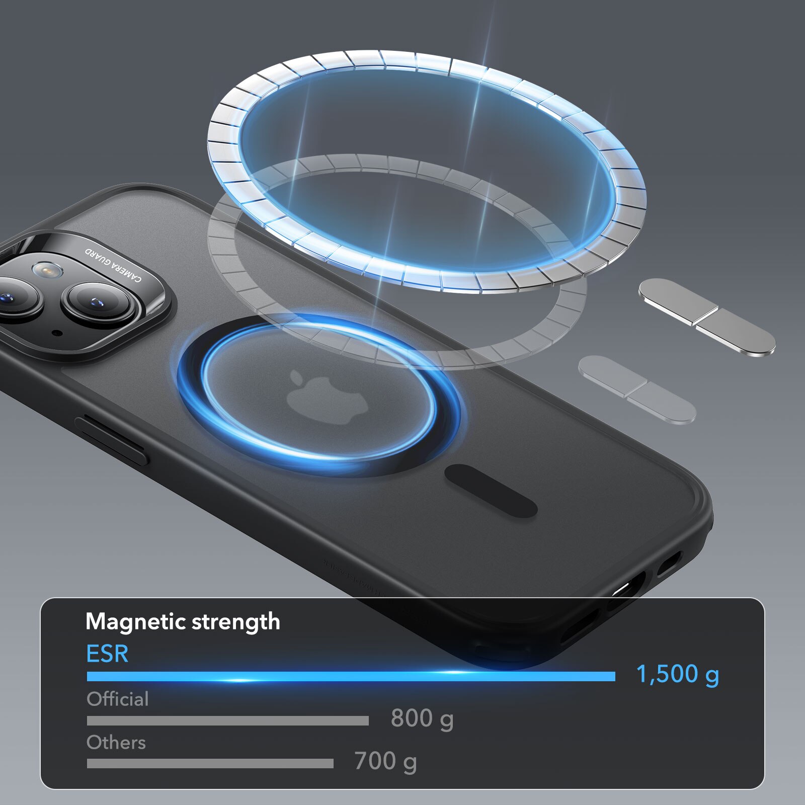 Classic Hybrid HaloLock MagSafe iPhone 15 Plus Sort