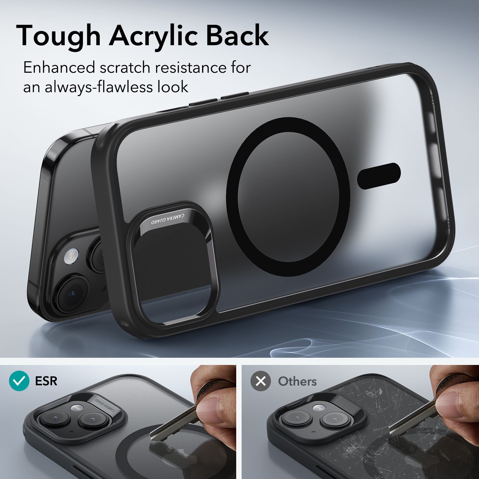 Classic Hybrid HaloLock MagSafe iPhone 15 Plus Sort