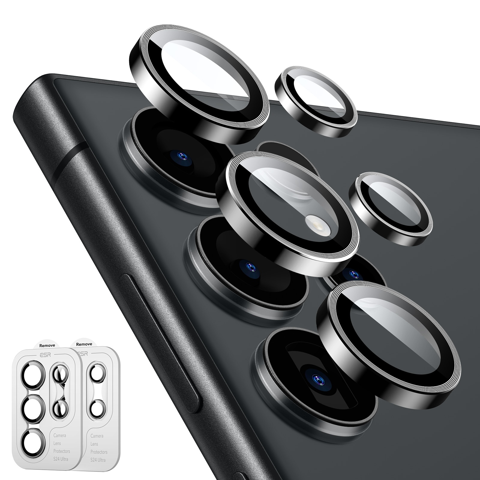 Armorite Camera Lens Protector (2-pack) Samsung Galaxy S24 Ultra Black