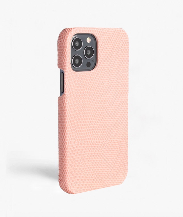 Cover iPhone 12/iPhone 12 Pro Lizard Lyserød