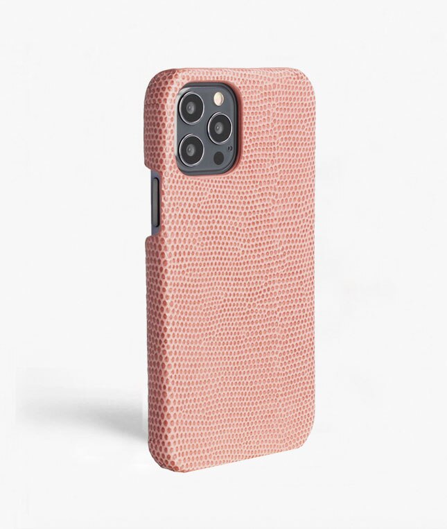 Cover iPhone 12/iPhone 12 Pro Lizard Rosa Antico