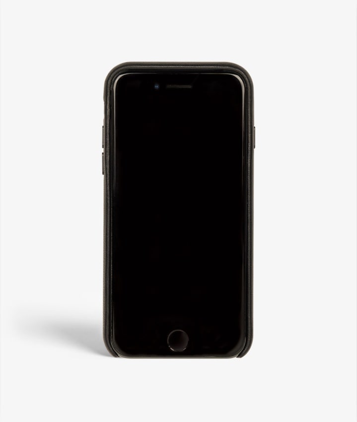 S.C iPhone 8 Wrapped Egdes Nappa Black