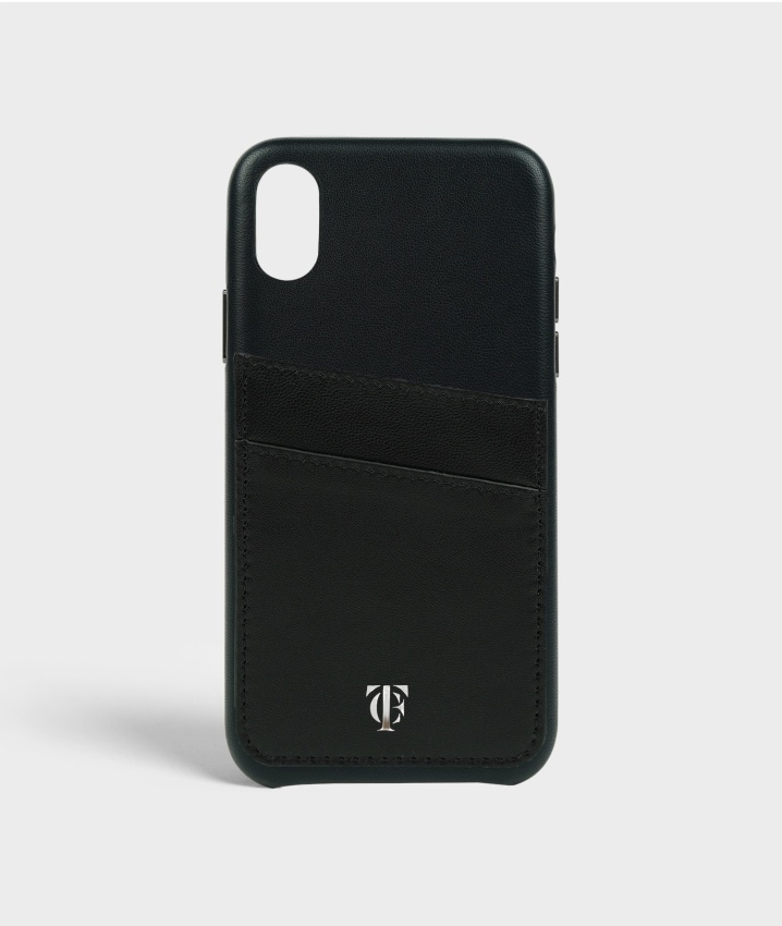 S.C Selvklæbende Kortholder Nappa Black