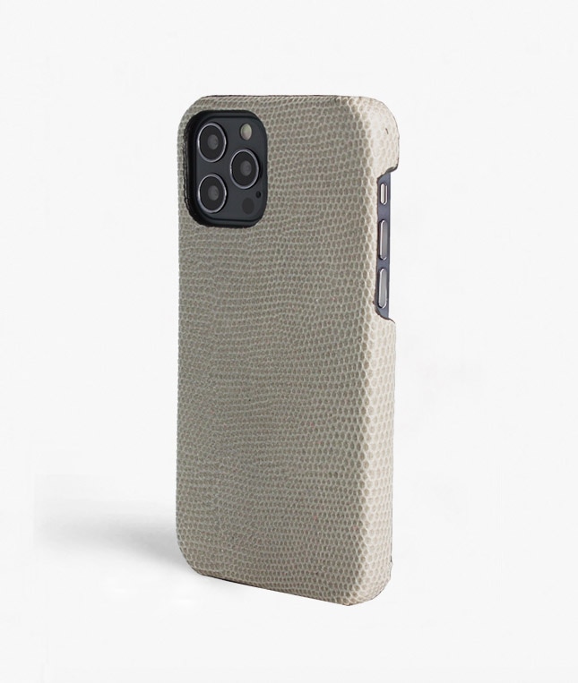 Cover iPhone 12/iPhone 12 Pro Lizard Grå