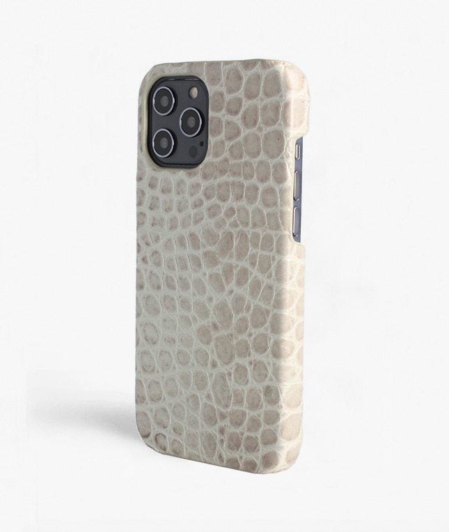 Cover iPhone 12 Pro Max Croco Grey