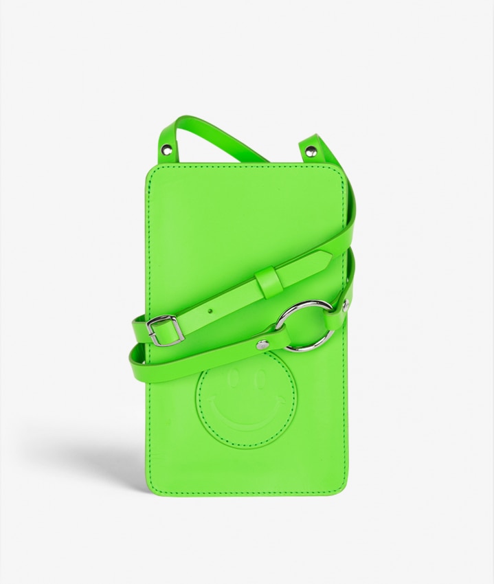 Smart Crossbody Taske Vegetable Tanned Smiley Grøn