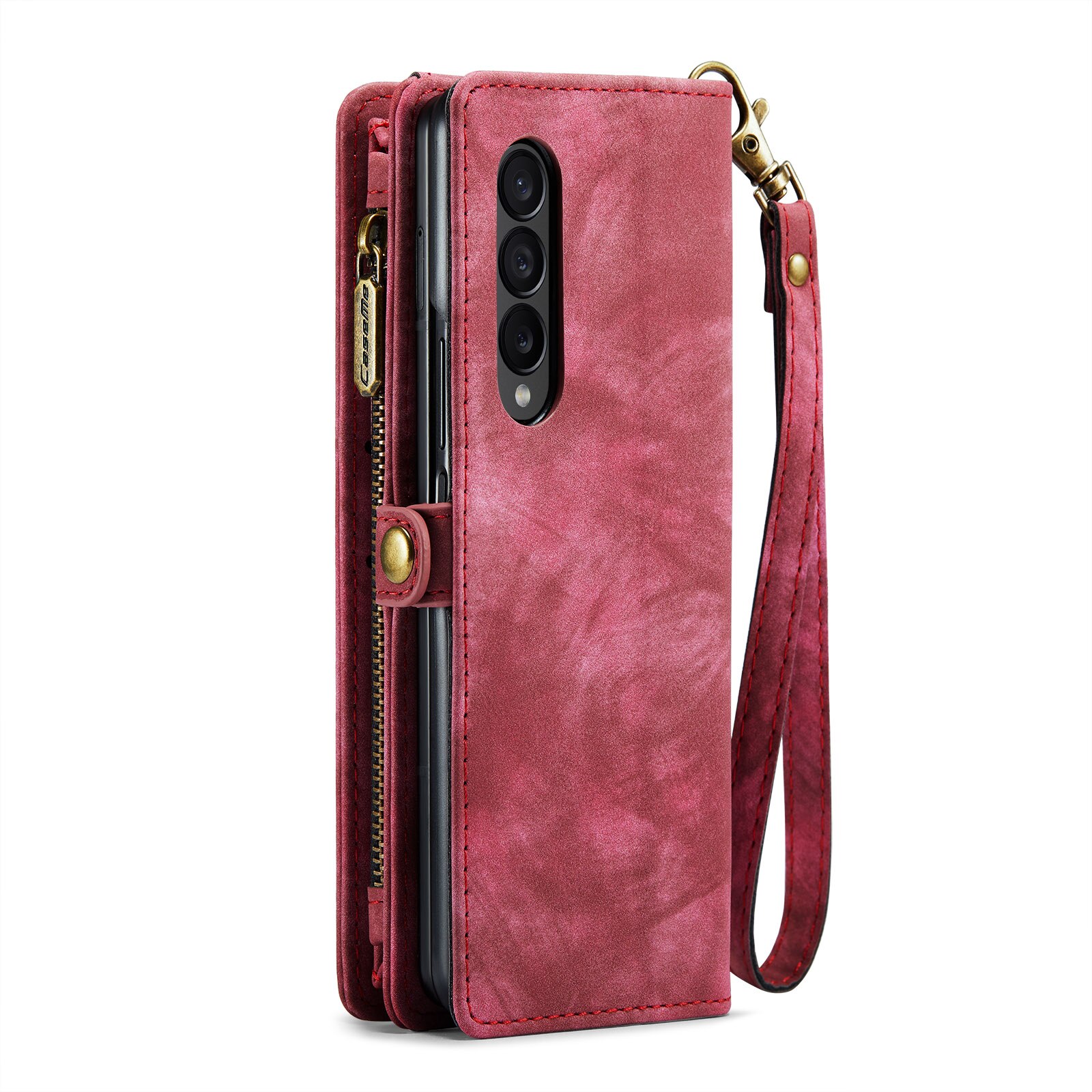 Multi-slot Mobiltaske Samsung Galaxy Z Fold 4 Rød