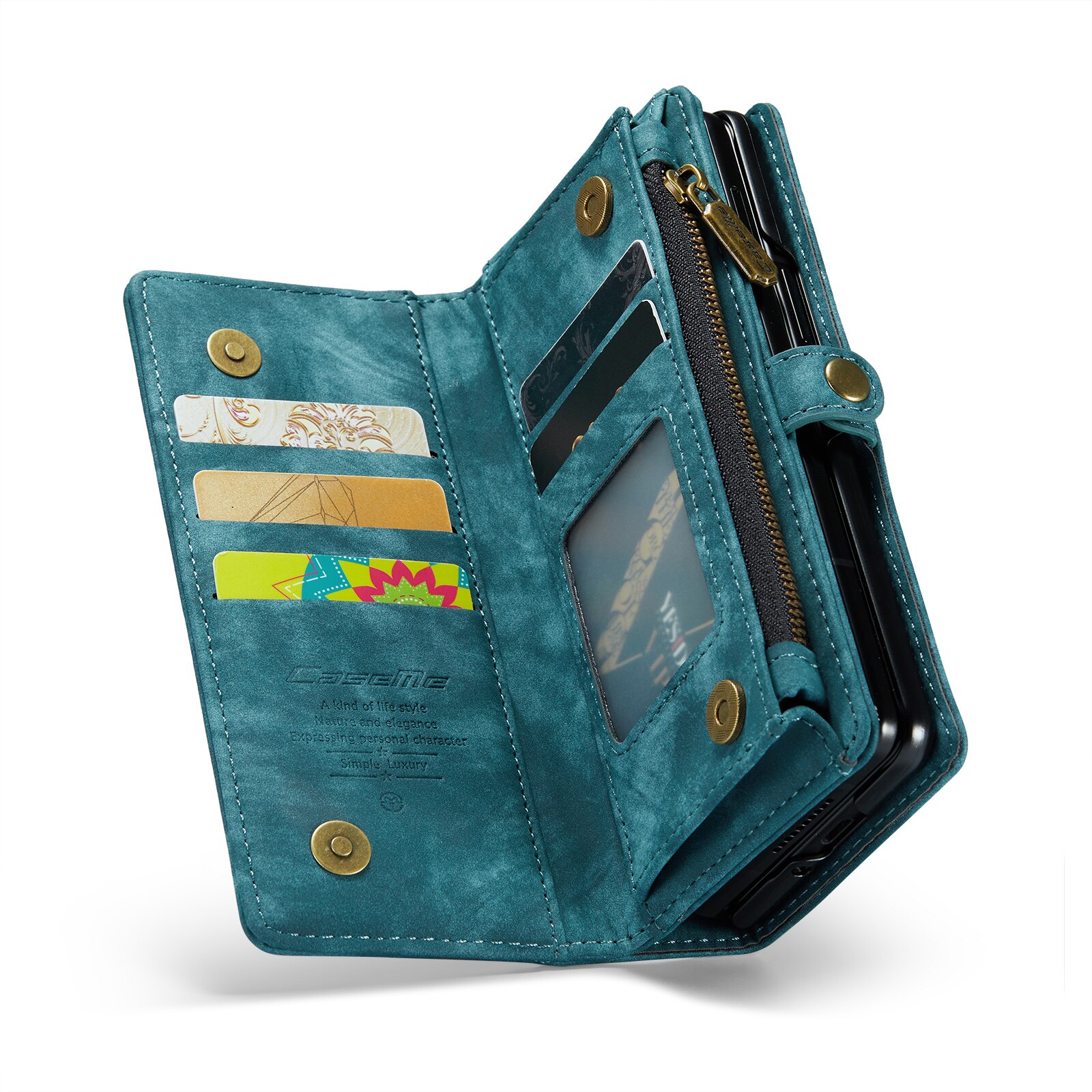 Multi-slot Mobiltaske Samsung Galaxy Z Fold 4 Blå