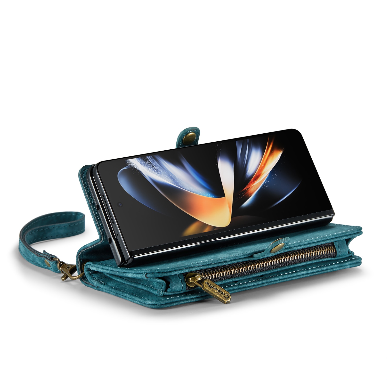Multi-slot Mobiltaske Samsung Galaxy Z Fold 4 blå