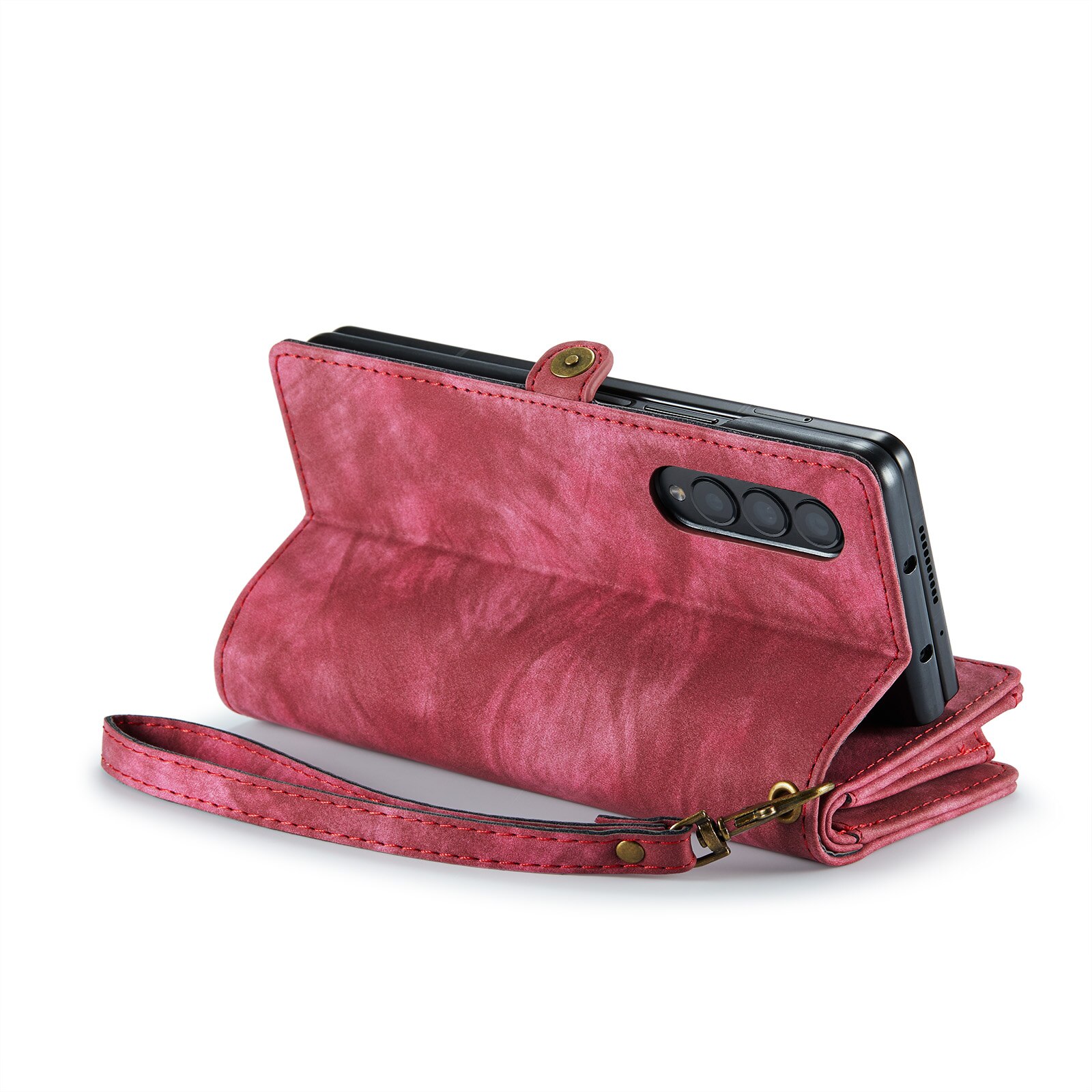Multi-slot Mobiltaske Samsung Galaxy Z Fold 4 Rød