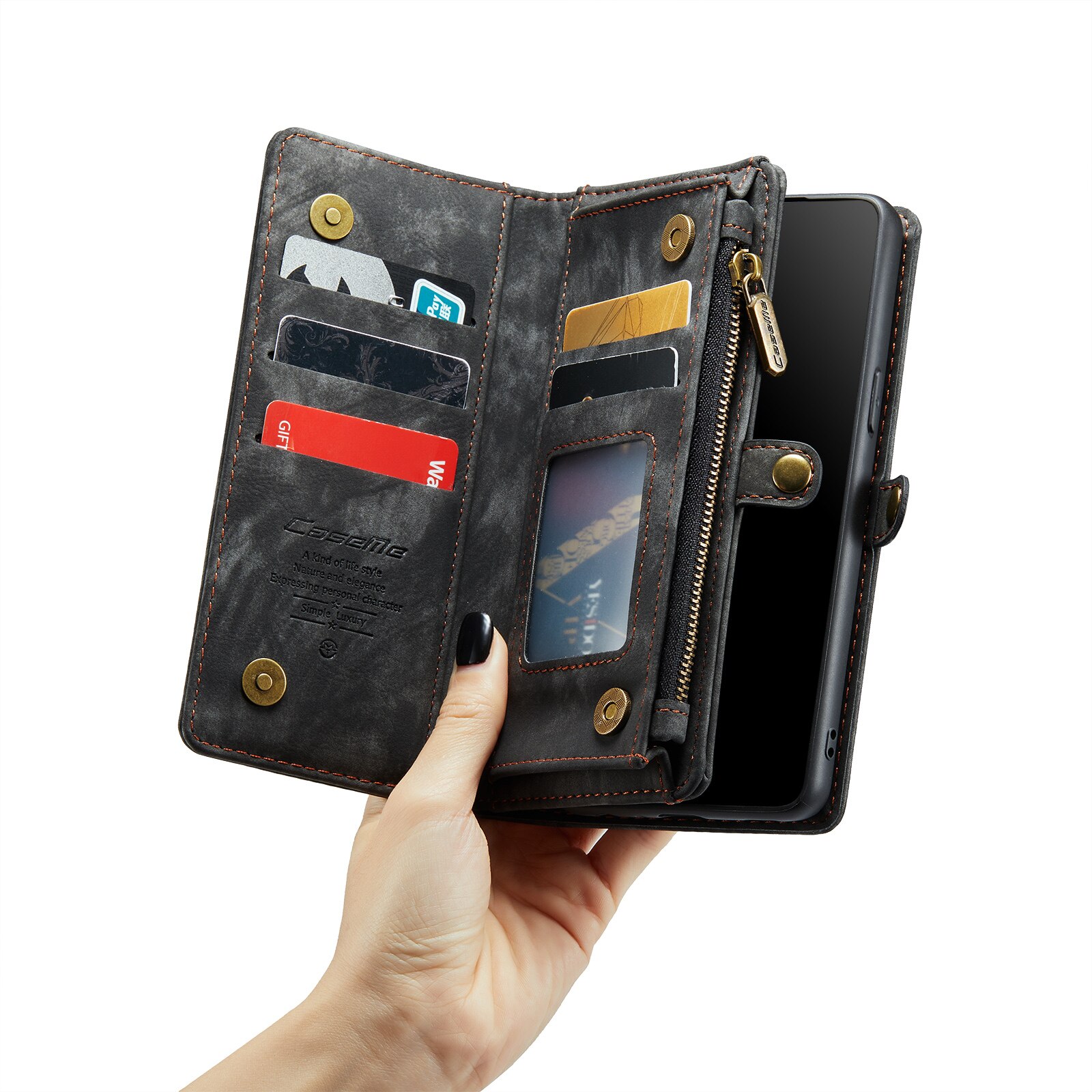 Multi-slot Mobiltaske Samsung Galaxy S9 Grå