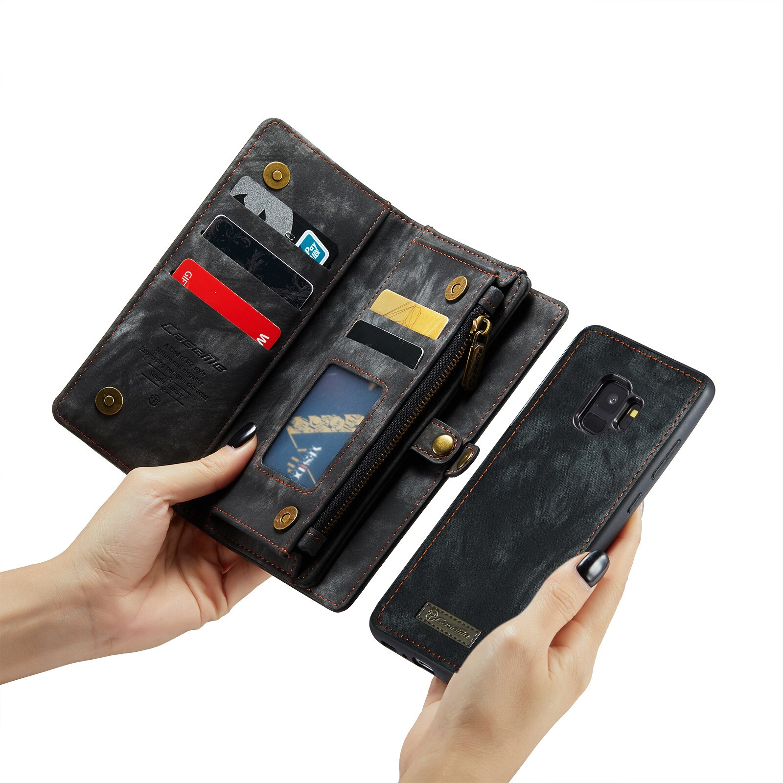 Multi-slot Mobiltaske Samsung Galaxy S9 Grå