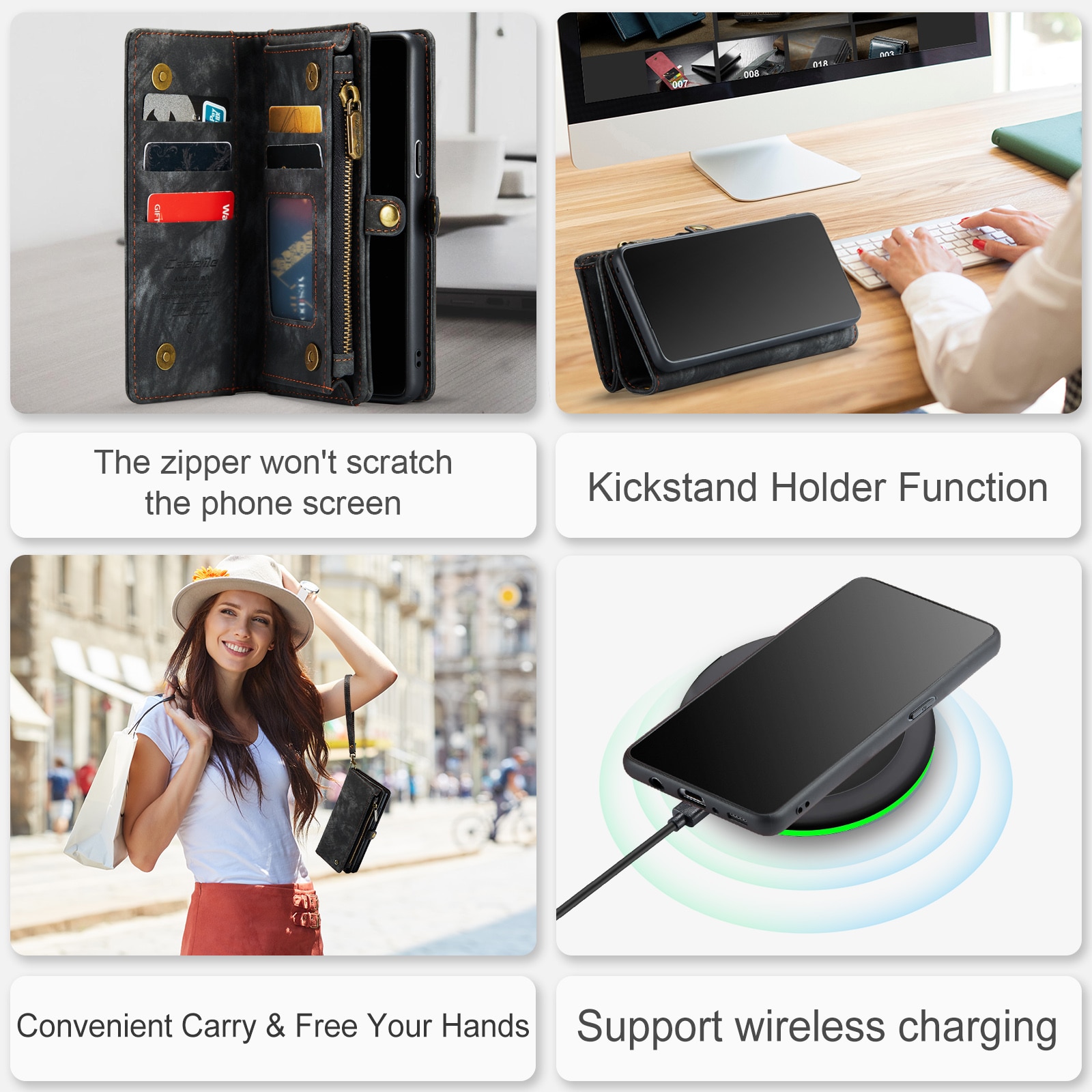 Multi-slot Mobiltaske Samsung Galaxy S9 Grå