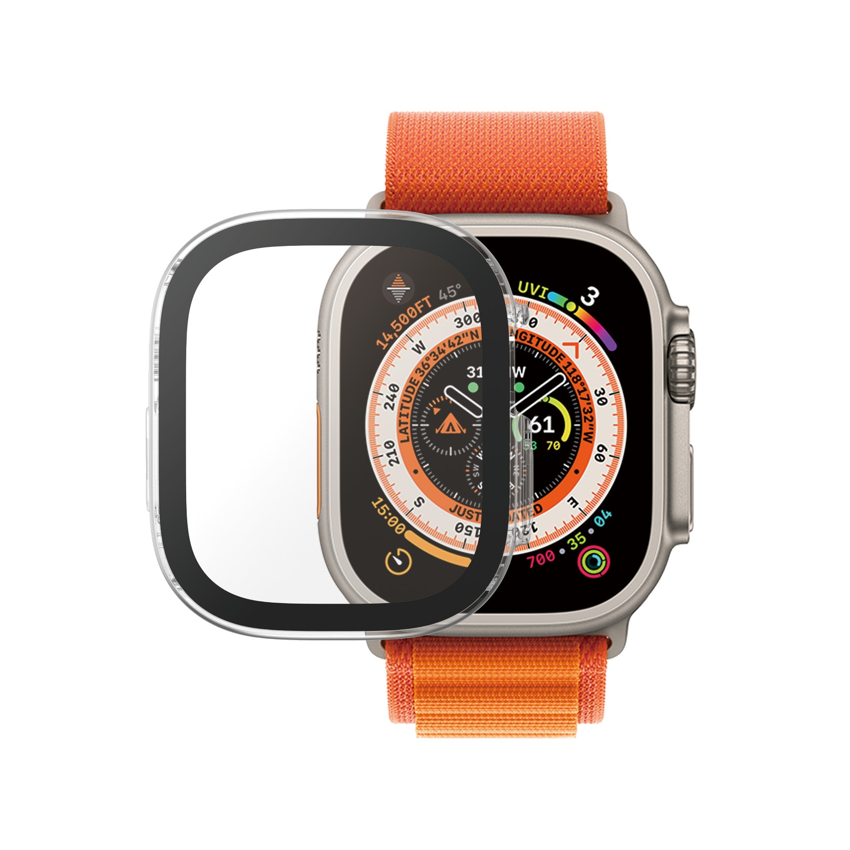 Apple Watch Ultra 49mm 1st Gen Full Body Case D3O Gennemsigtig