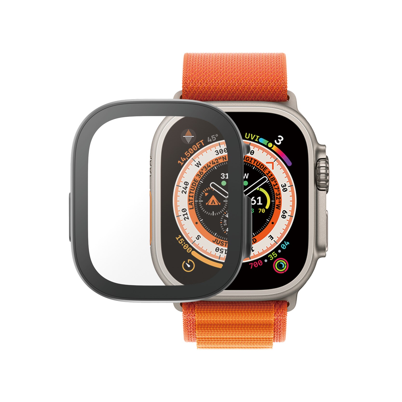 Apple Watch Ultra 49mm 1st Gen Full Body Case D3O Sort