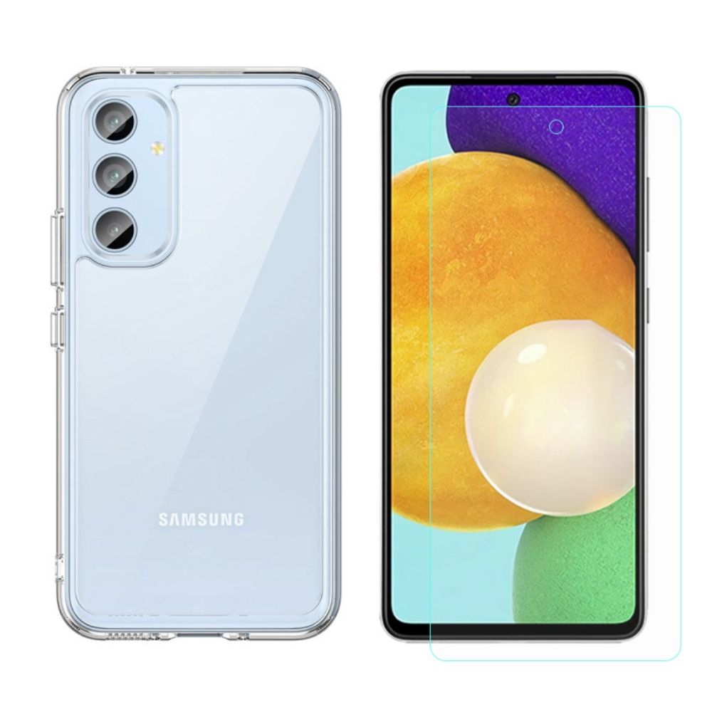 Samsung Galaxy A54 Beskyttelsessæt Cover og Skærmbeskyttelse