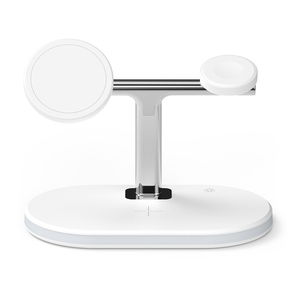 3-in-1 Wireless Charger Stand hvid