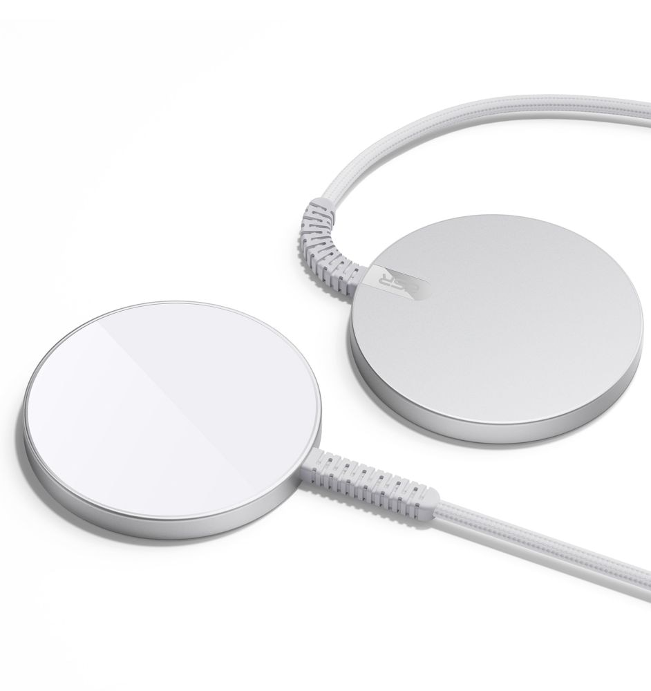 HaloLock Mini MagSafe Magnetic Wireless Charger hvid