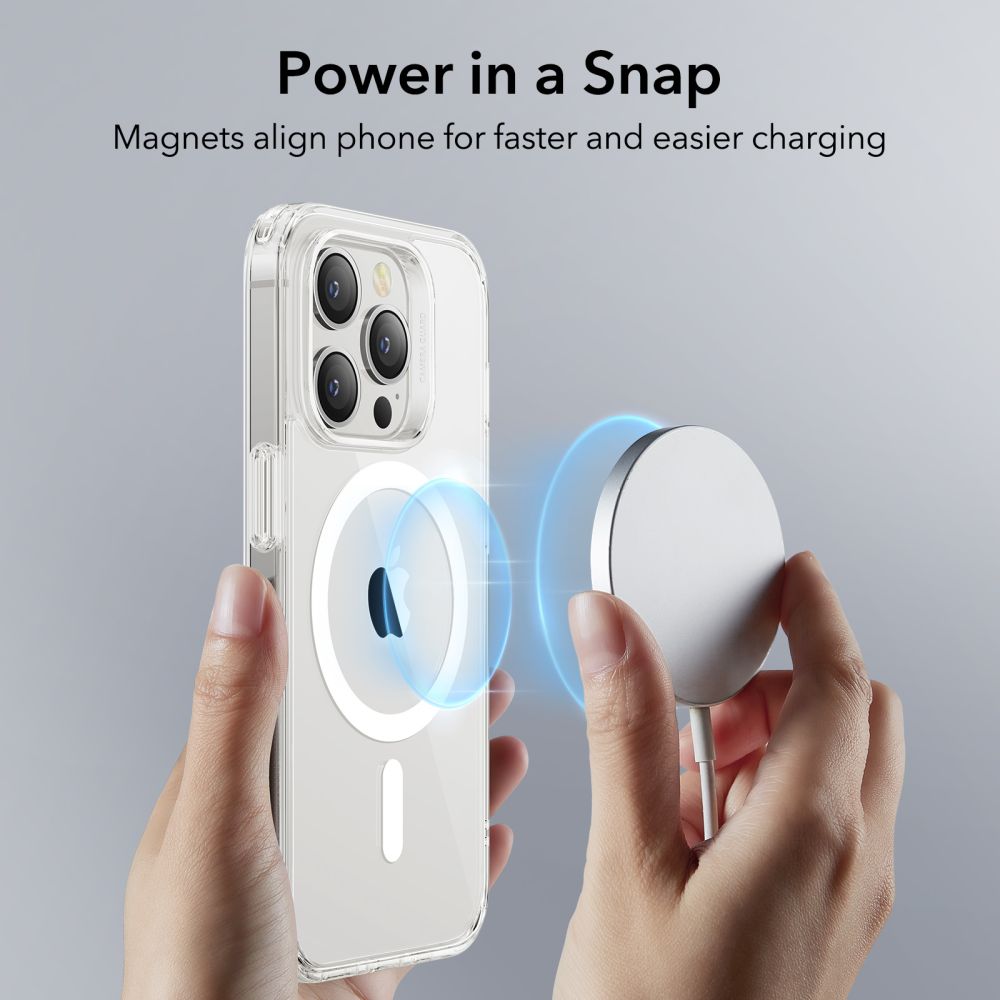 Classic Hybrid HaloLock MagSafe iPhone 14 Pro Max Gennemsigtig