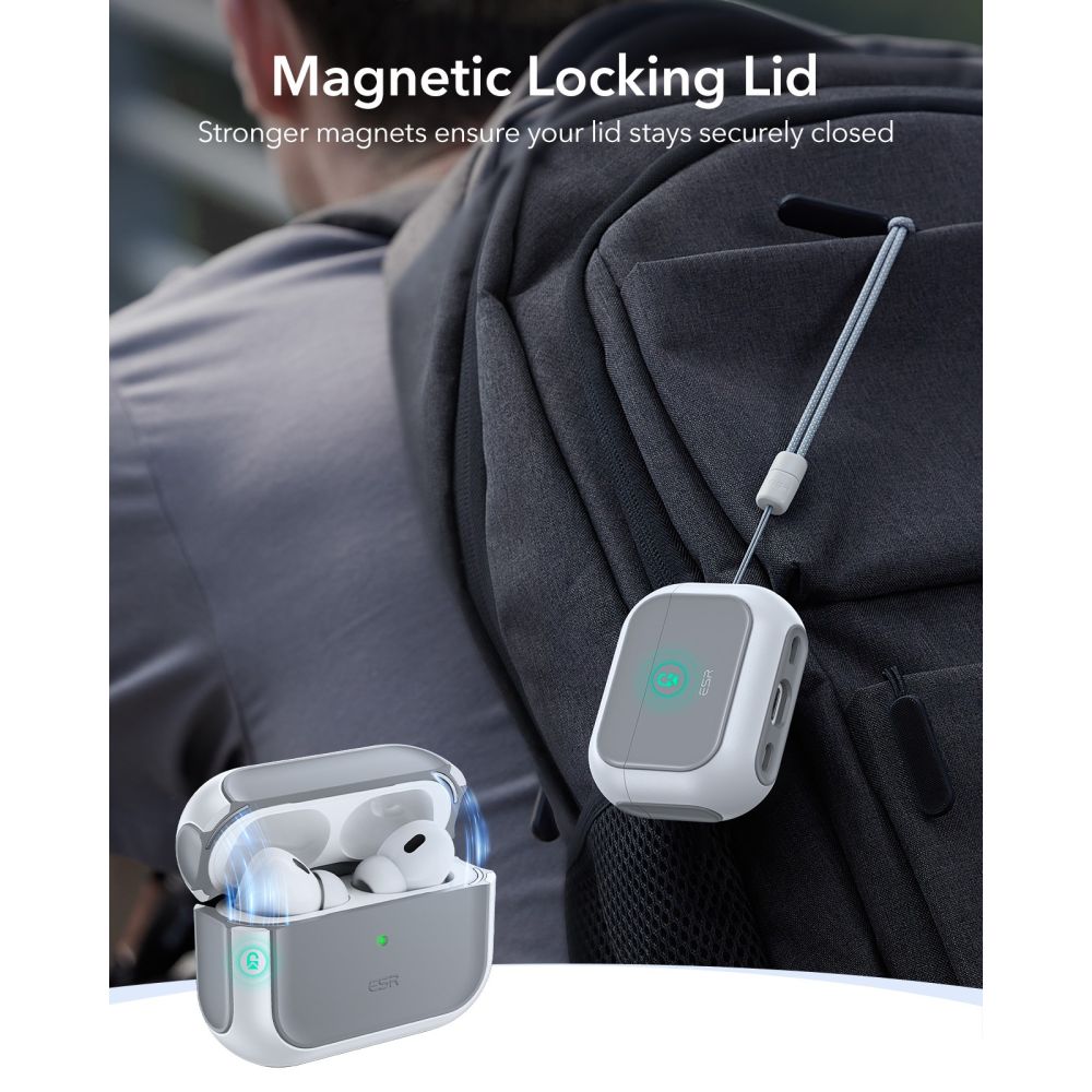 Orbit HaloLock Magsafe Case Apple AirPods Pro 3 Hvid