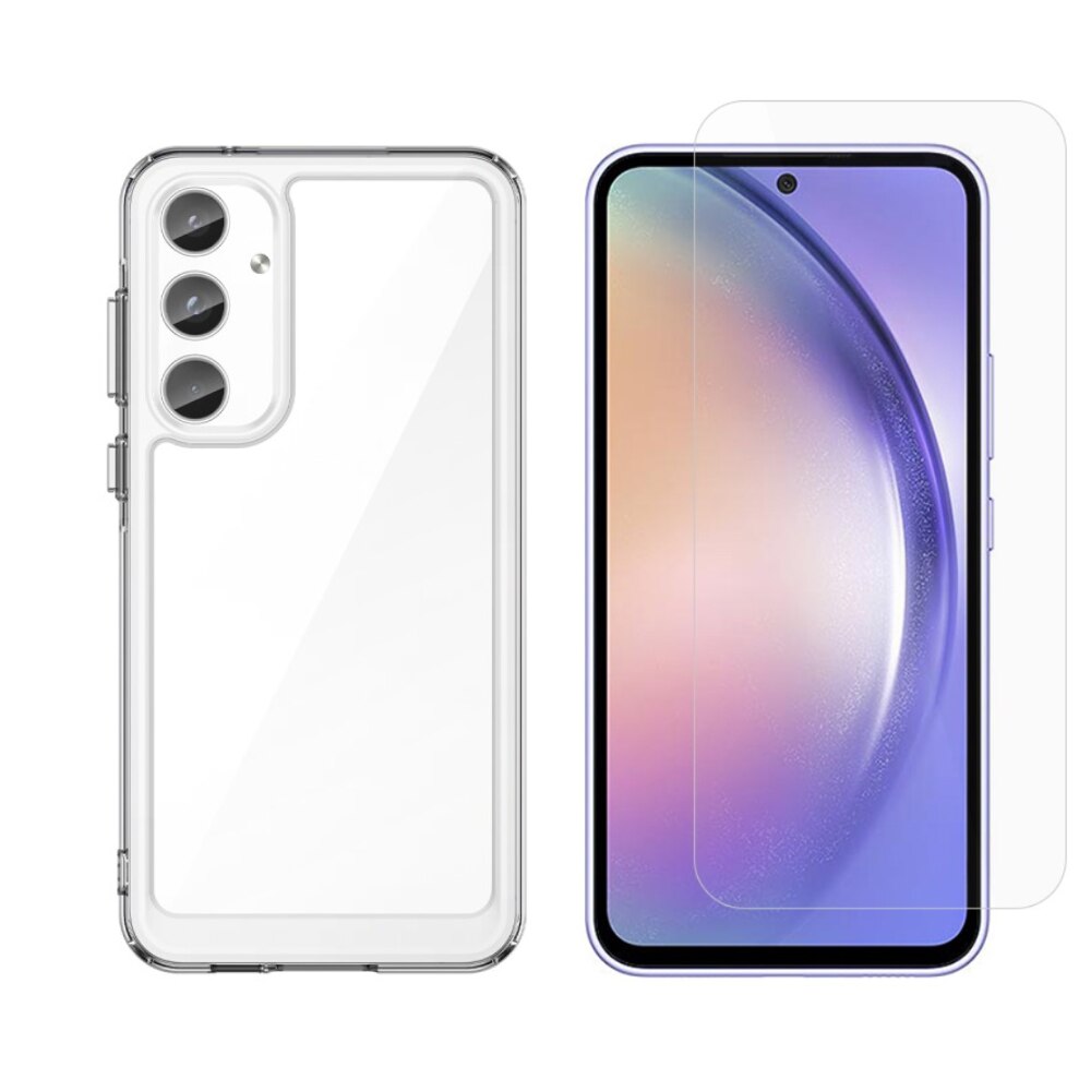 Samsung Galaxy A55 Beskyttelsessæt Cover og Skærmbeskyttelse