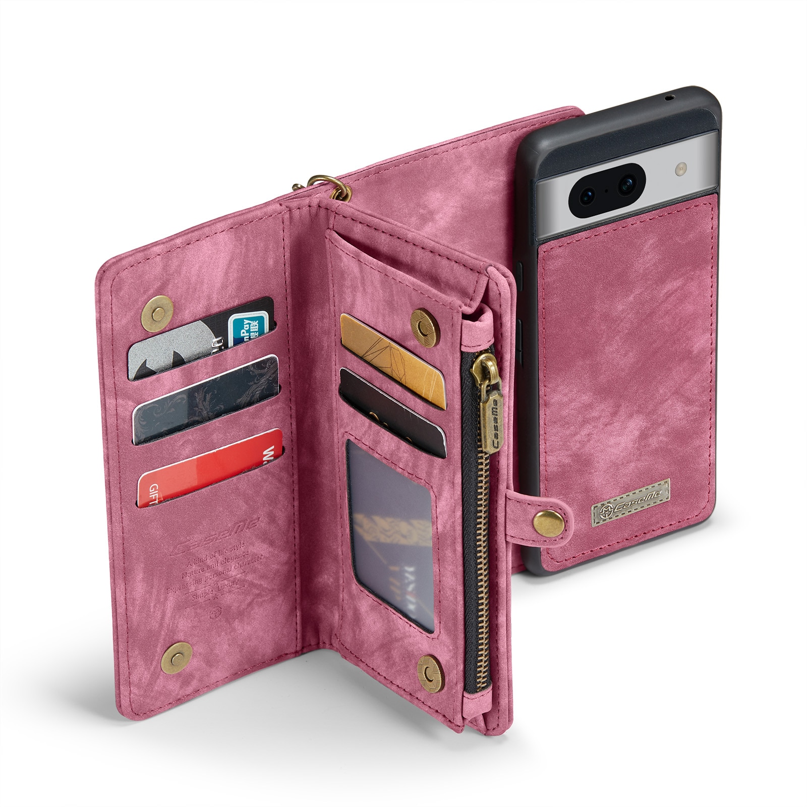 Multi-slot Mobiltaske Google Pixel 8a Rød