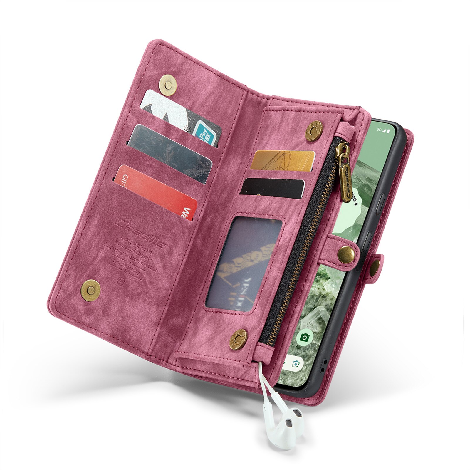 Multi-slot Mobiltaske Google Pixel 8a Rød