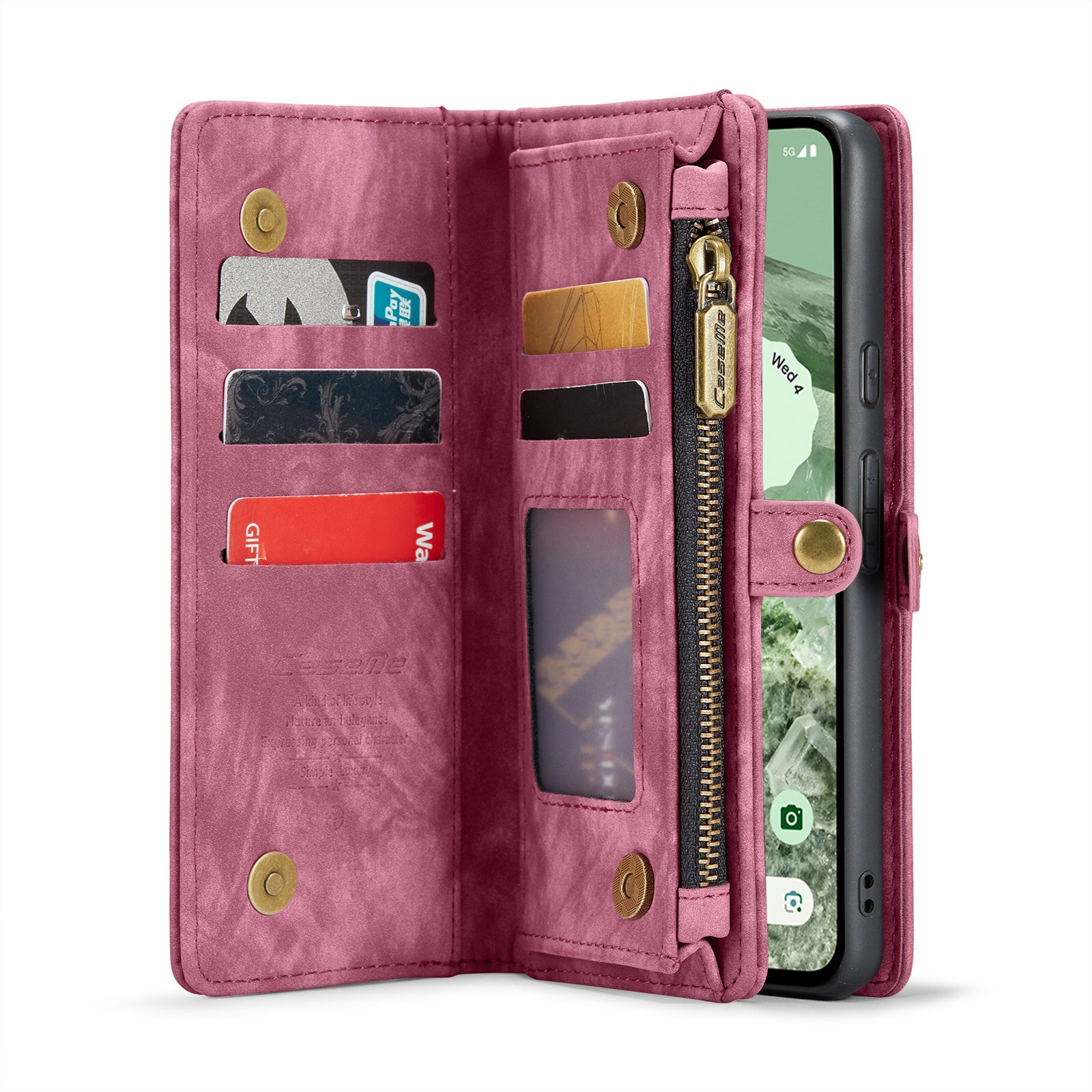Multi-slot Mobiltaske Google Pixel 8a Rød