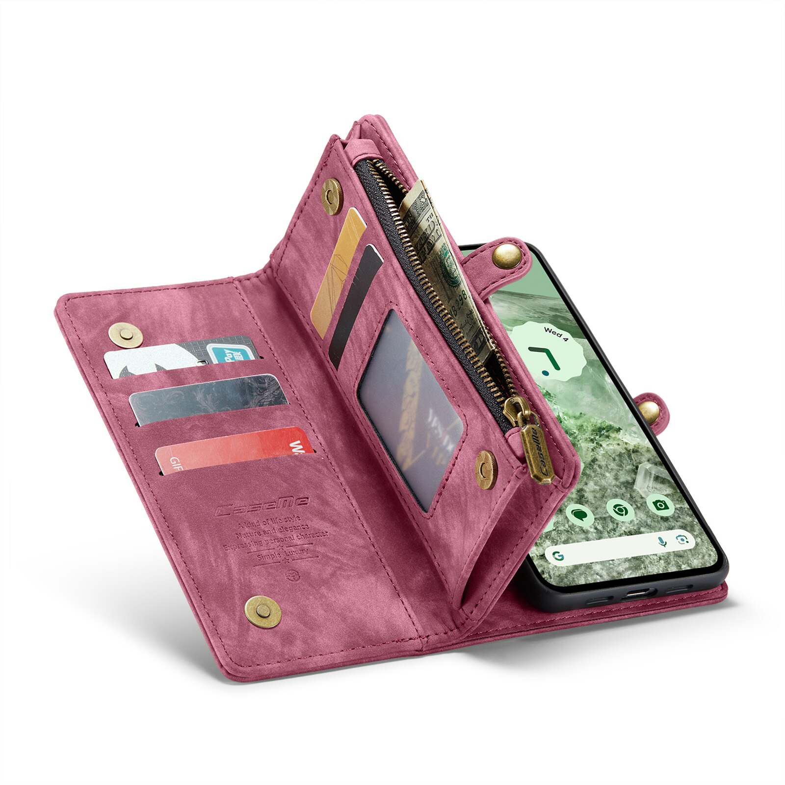 Multi-slot Mobiltaske Google Pixel 8a Rød