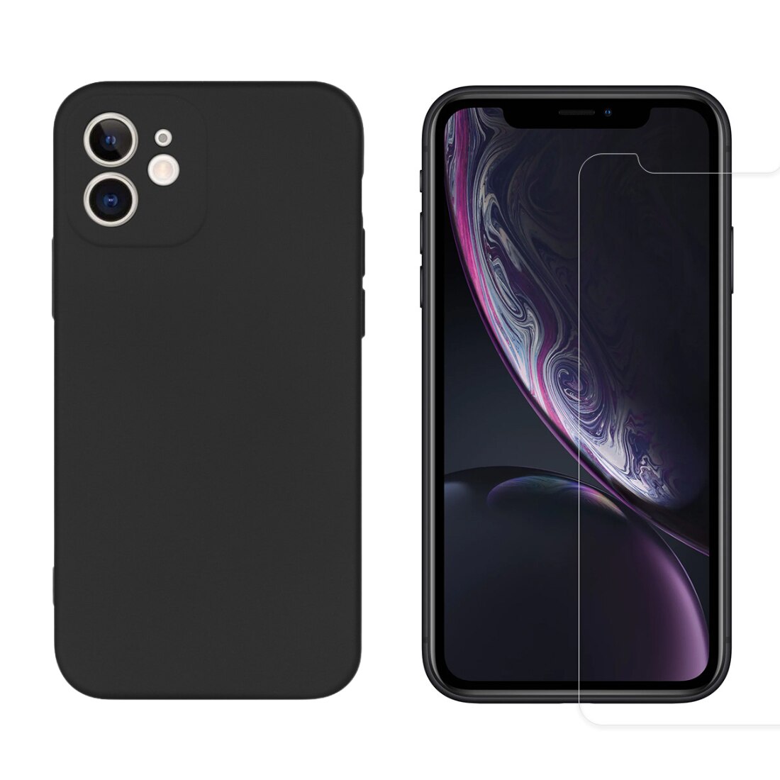 iPhone 11 Beskyttelsessæt TPU-cover og Skærmbeskyttelse