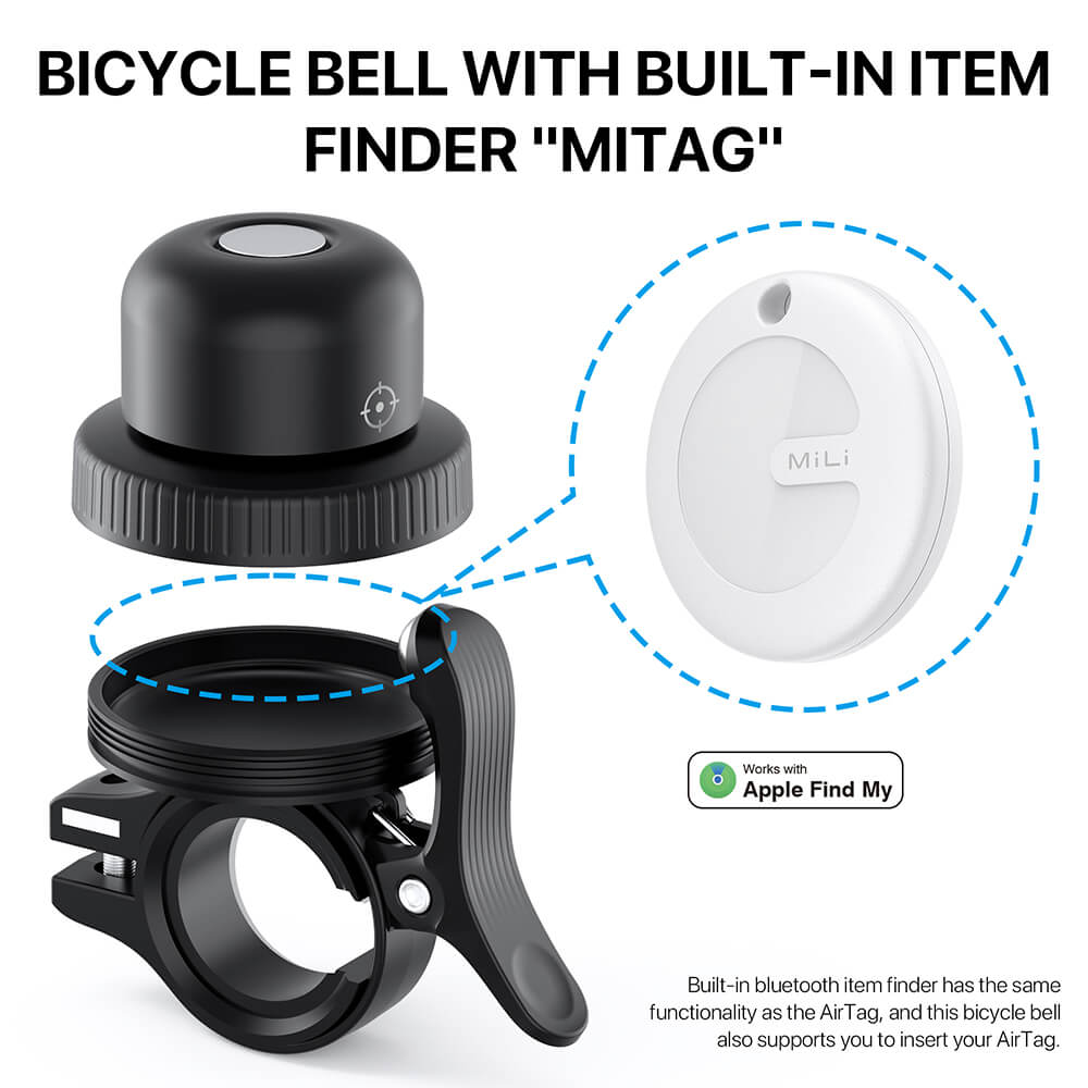 Mibell Anti-loss Ringeklokke til cykel sort