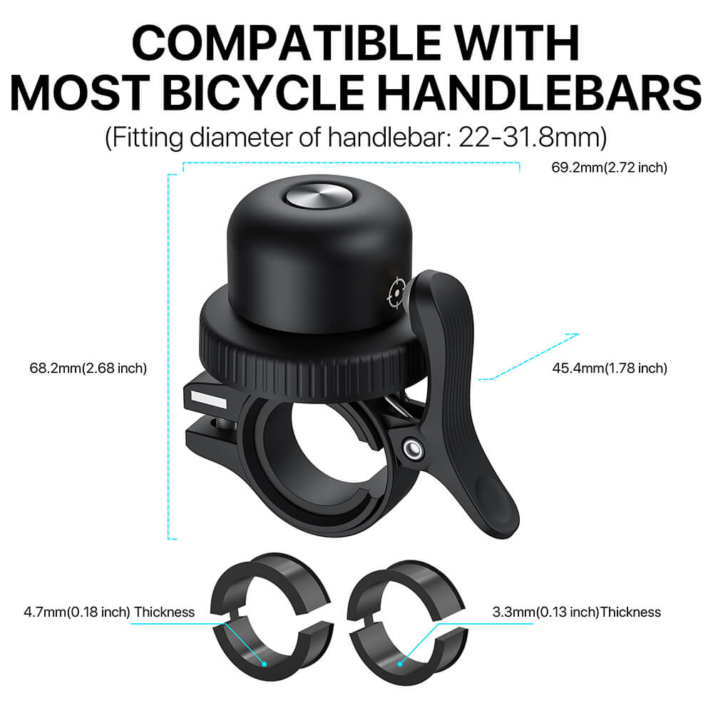 Mibell Anti-loss Ringeklokke til cykel sort