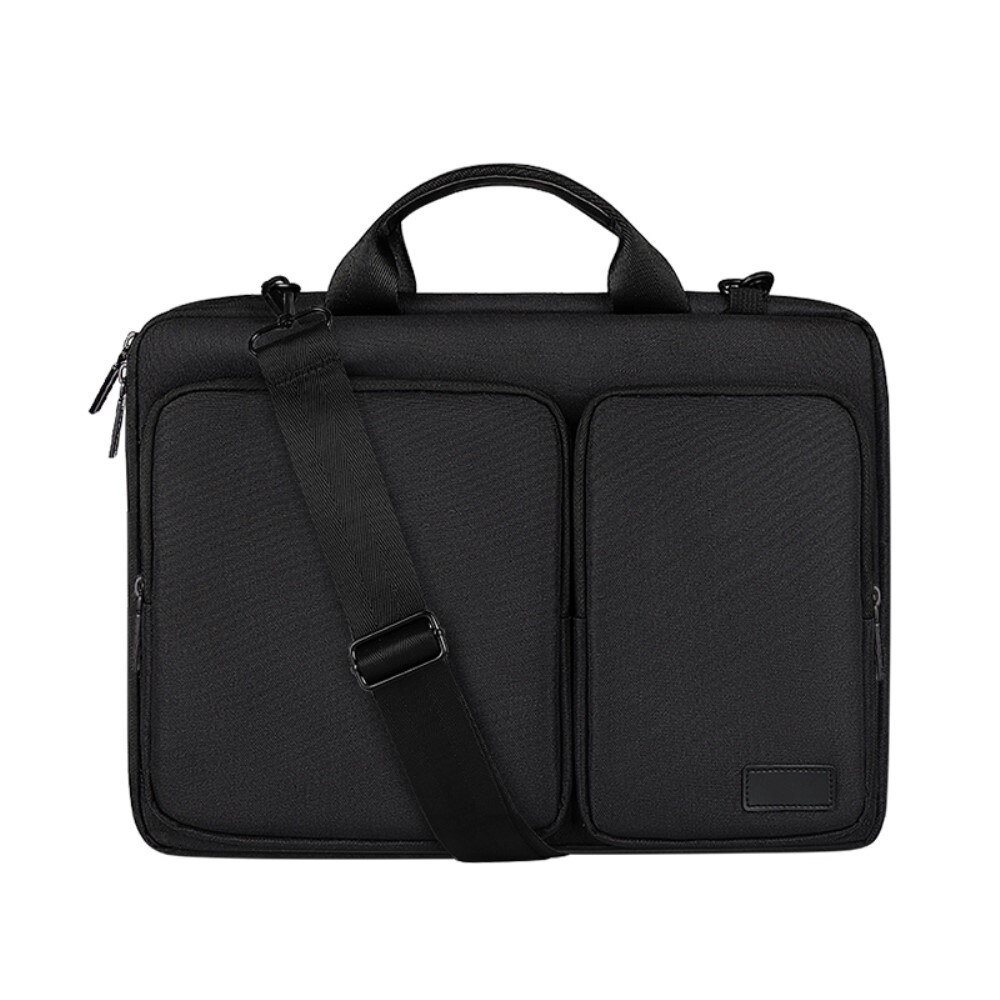 Laptoptaske med skulderrem 16" sort