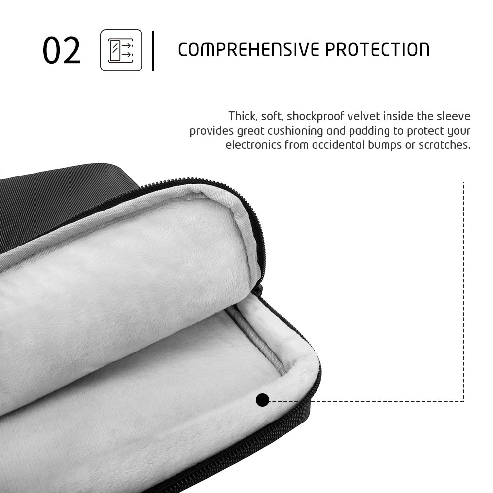 Laptoptaske med skulderrem & opbevaring 13-14" grå