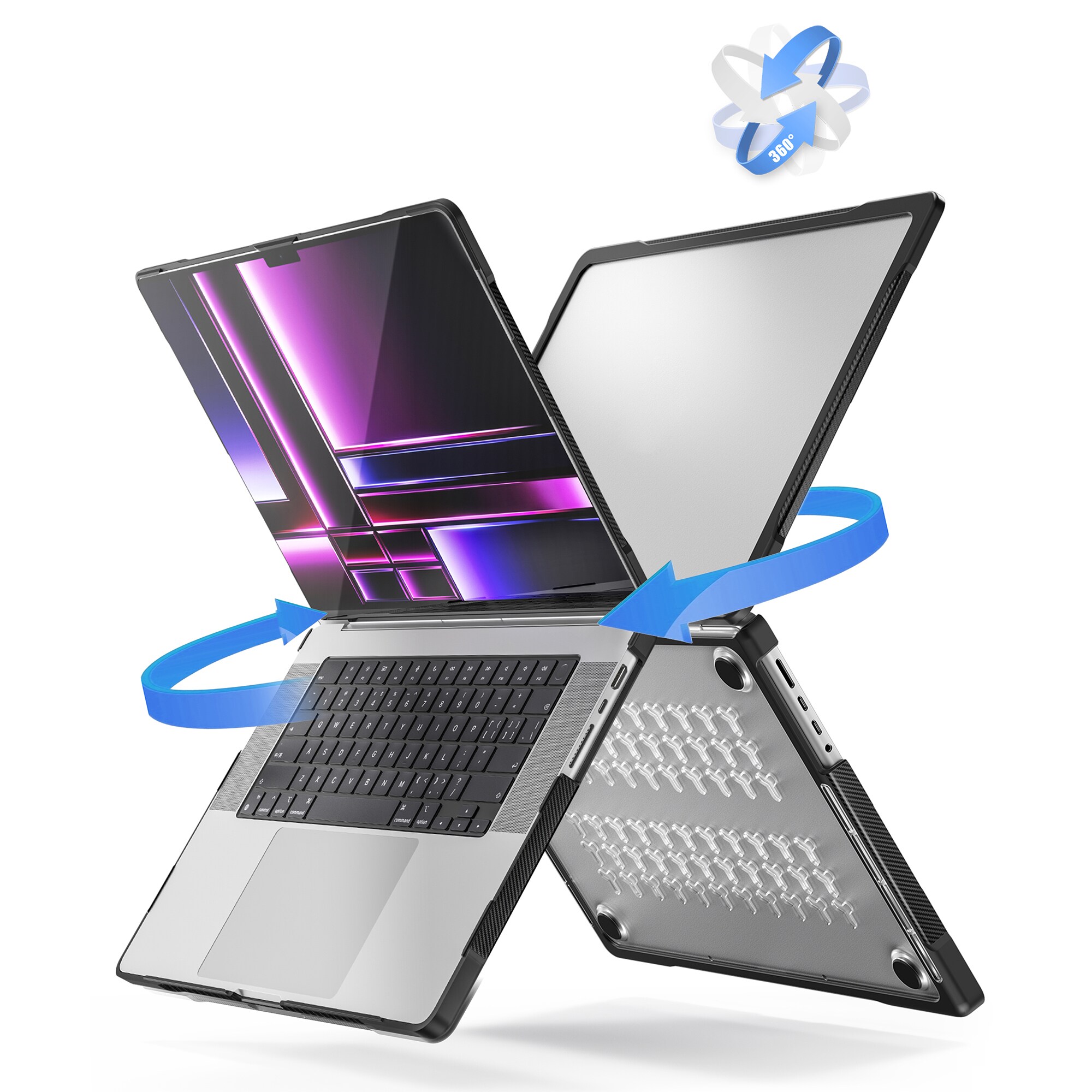 Stødsikkert Cover Apple MacBook Pro 16 2023 Gennemsigtig