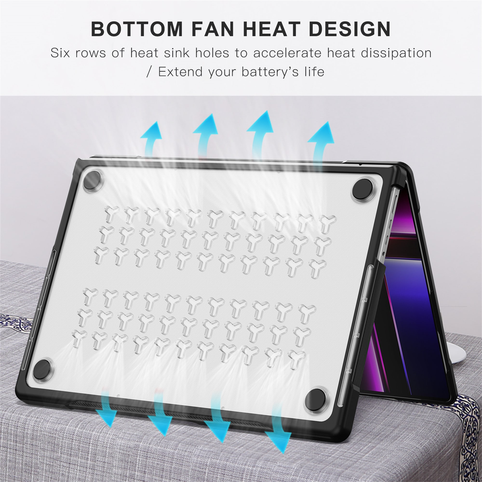 Stødsikkert Cover Apple MacBook Pro 14 2023 Gennemsigtig