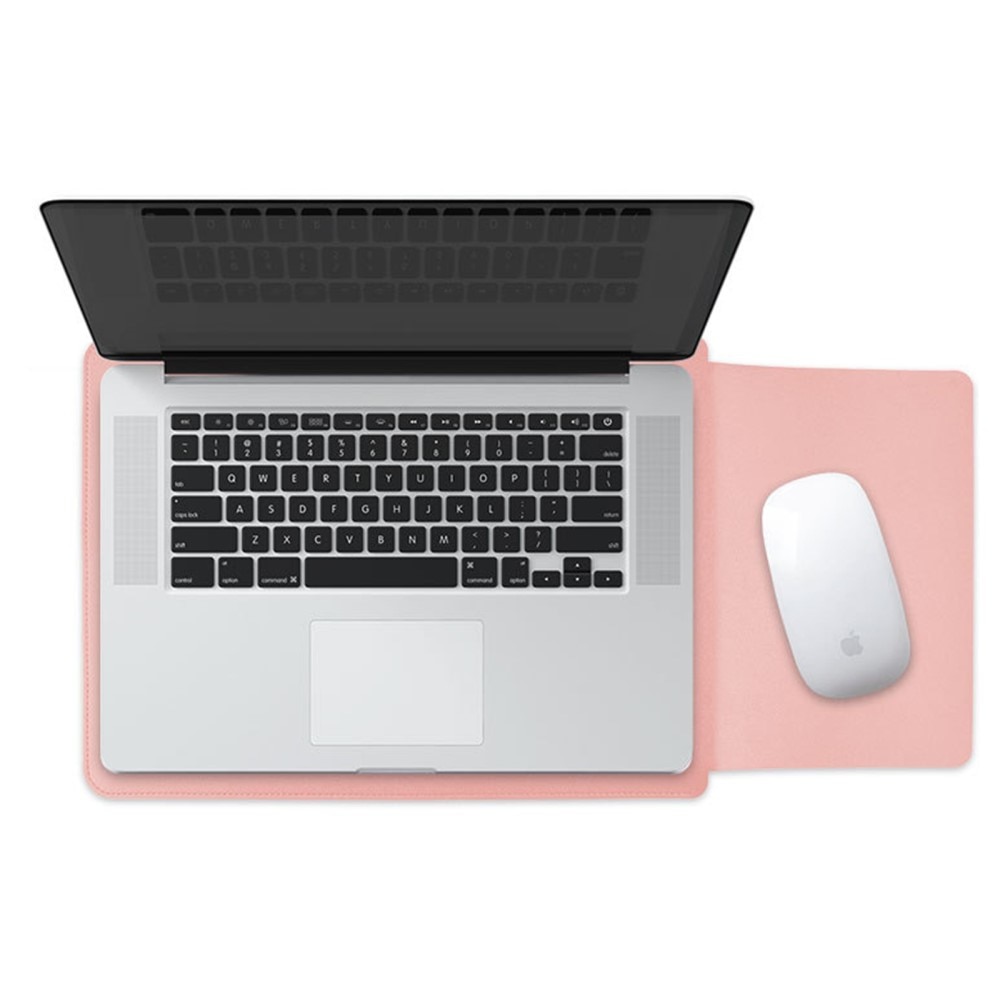 Laptop Sleeve Læder 14" lyserød
