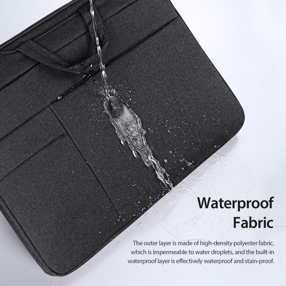 Laptop taske med lommer  13.9" sort