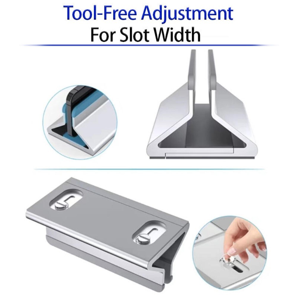 Justerbart bordstativ til bærbar computer sort