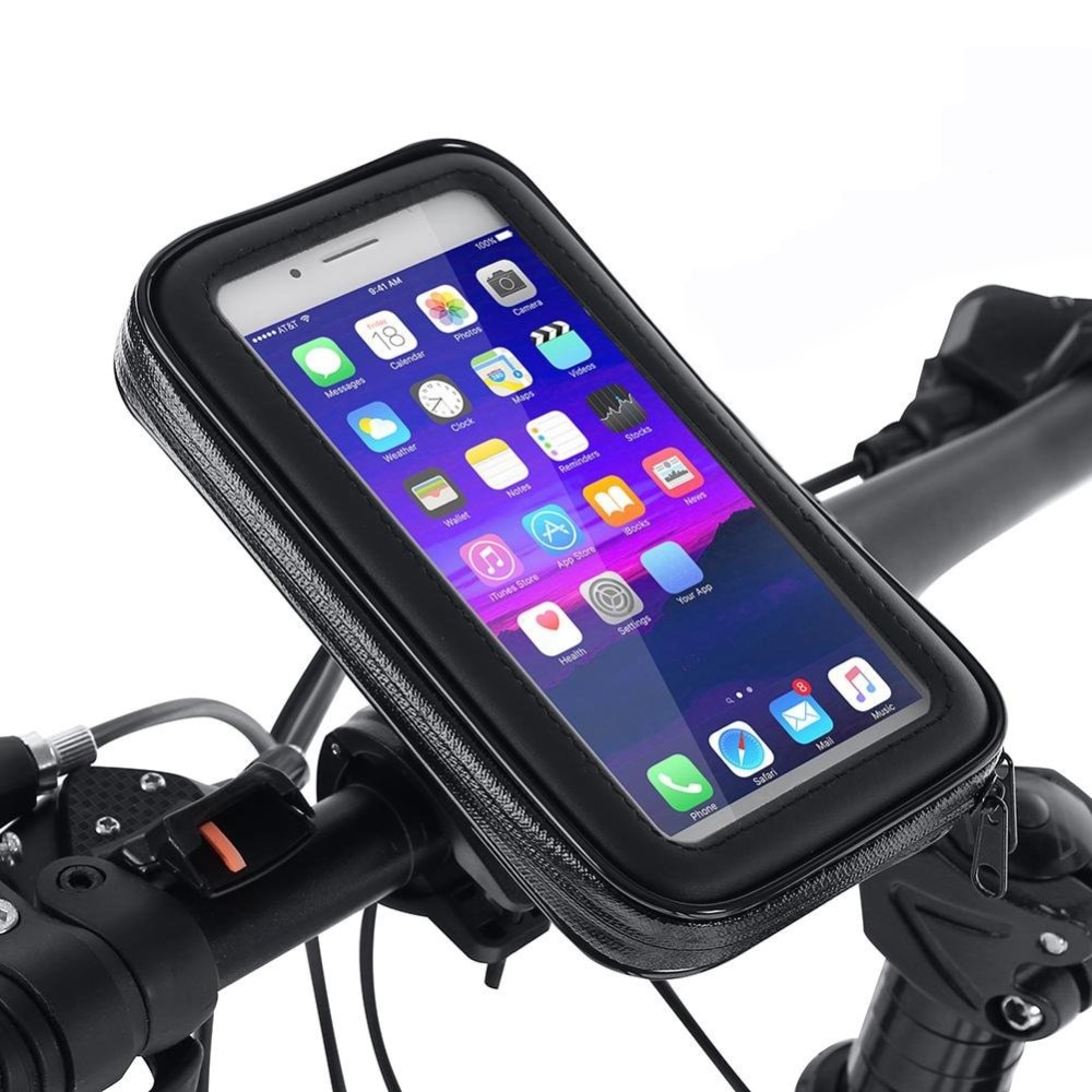 Vandtæt mobilholder til cykel/motorcykel XXL sort