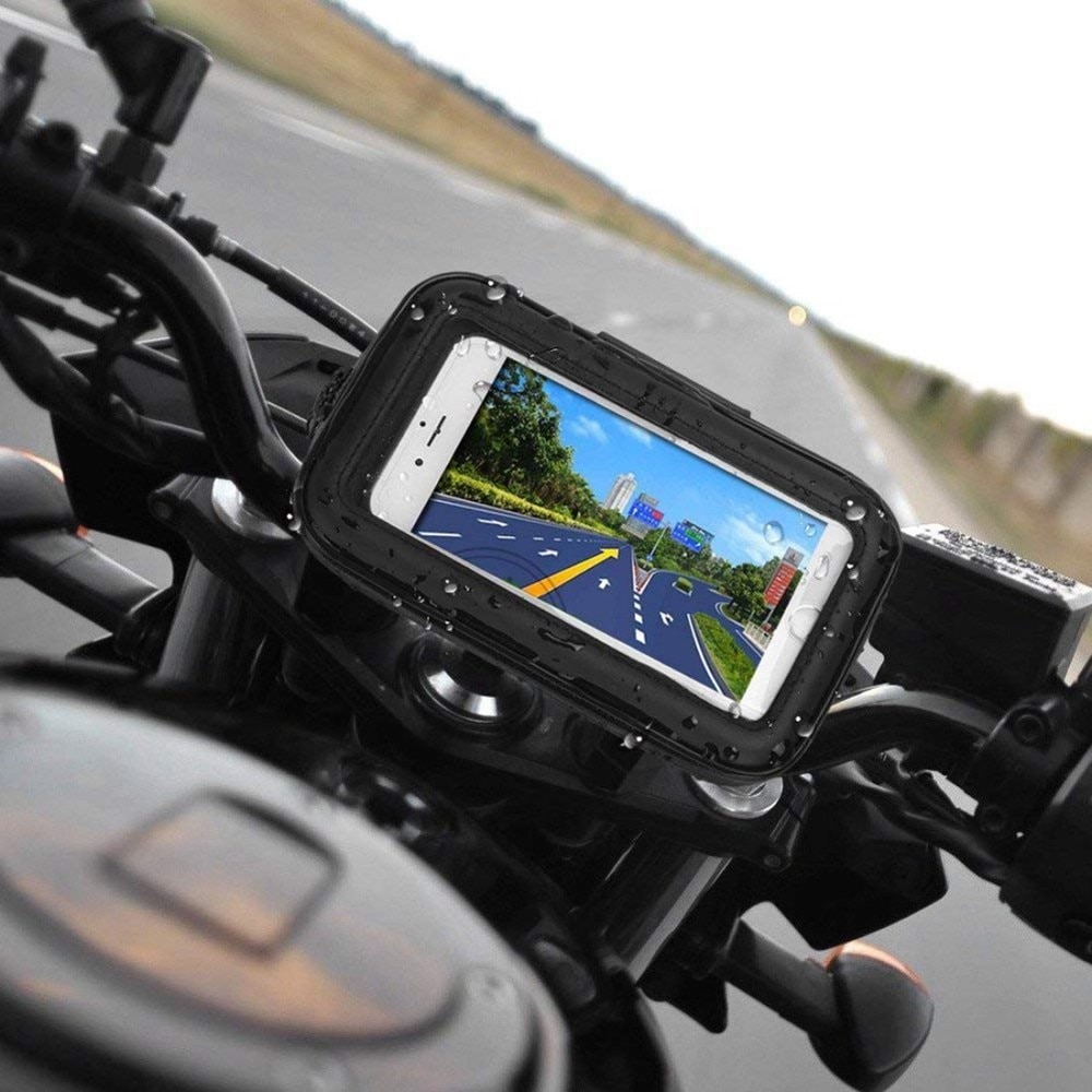 Vandtæt mobilholder til cykel/motorcykel L sort