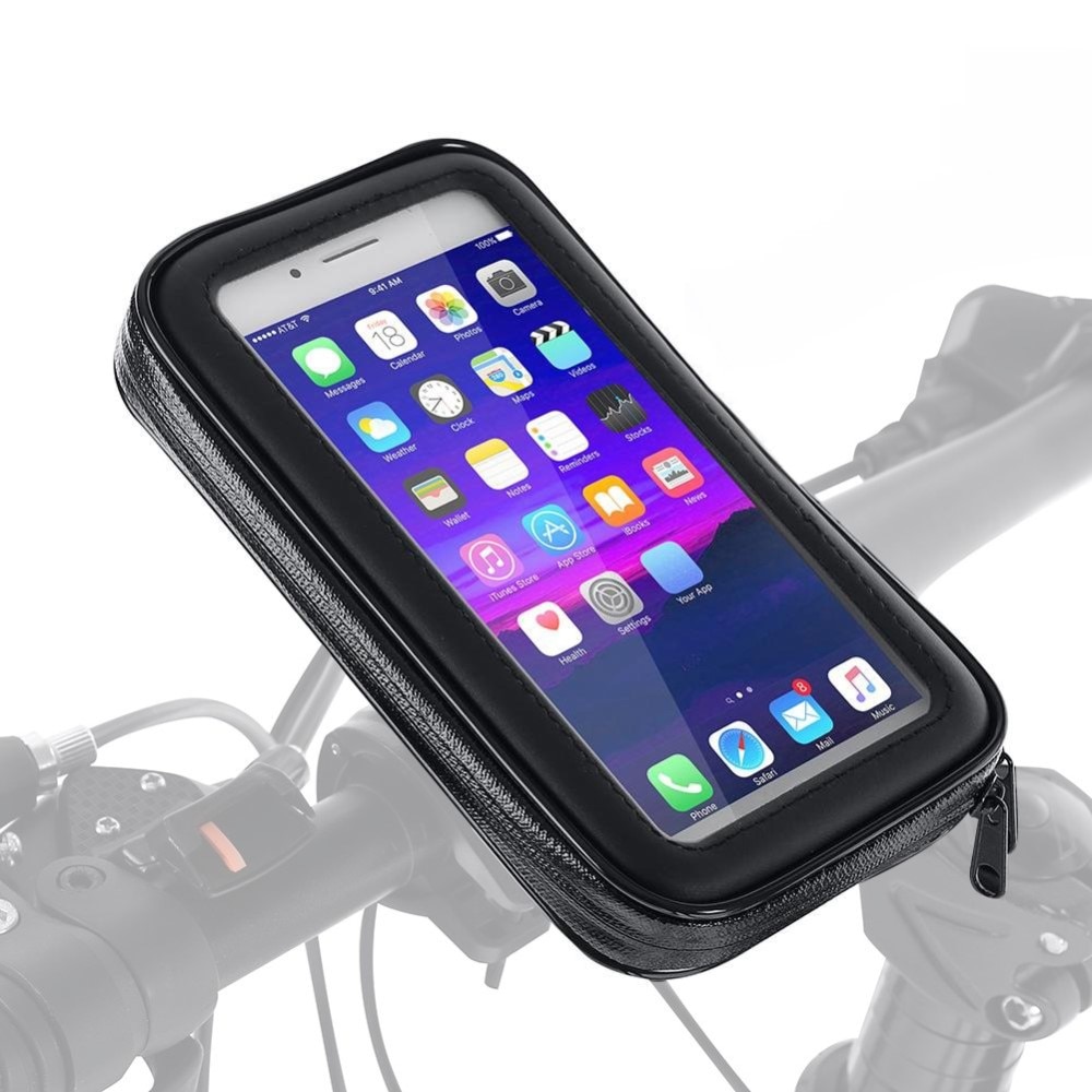 Vandtæt mobilholder til cykel/motorcykel L sort
