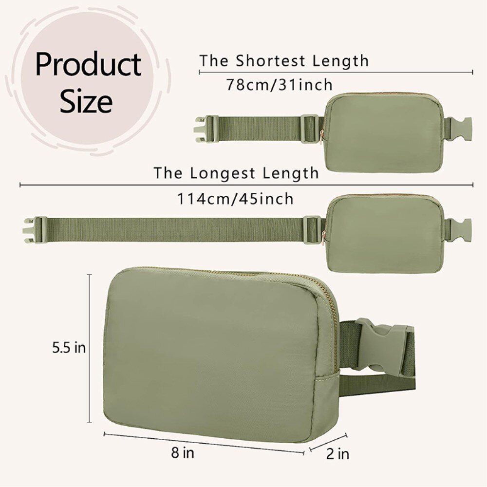 Crossbody taske Nylon grøn