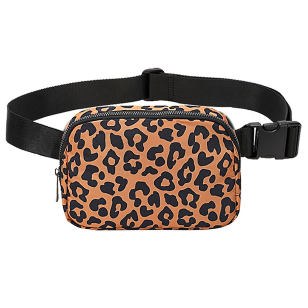 Crossbody taske Nylon leopard