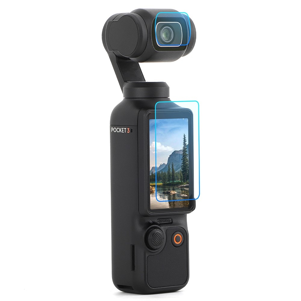 Hærdet Glas Skærmbeskytter + Linsebeskytter DJI Osmo Pocket 3