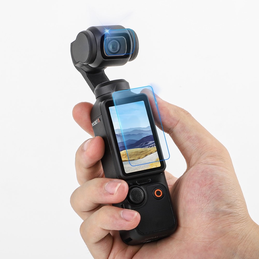 Hærdet Glas Skærmbeskytter + Linsebeskytter DJI Osmo Pocket 3