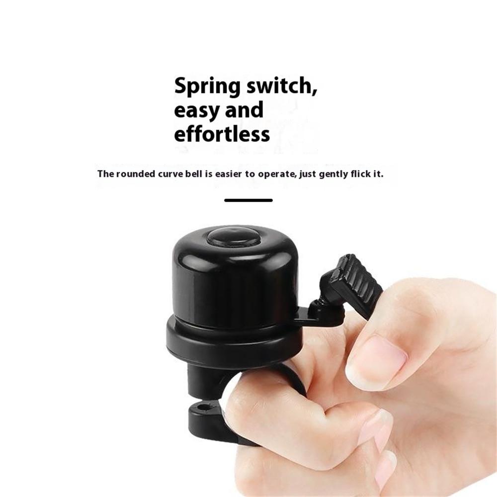 Cykelklokke med Apple AirTag-holder sort