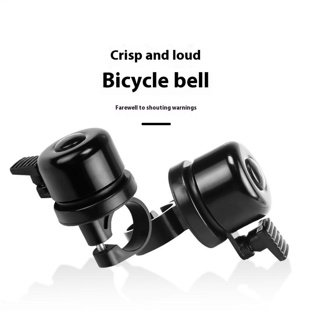 Cykelklokke med Apple AirTag-holder sort