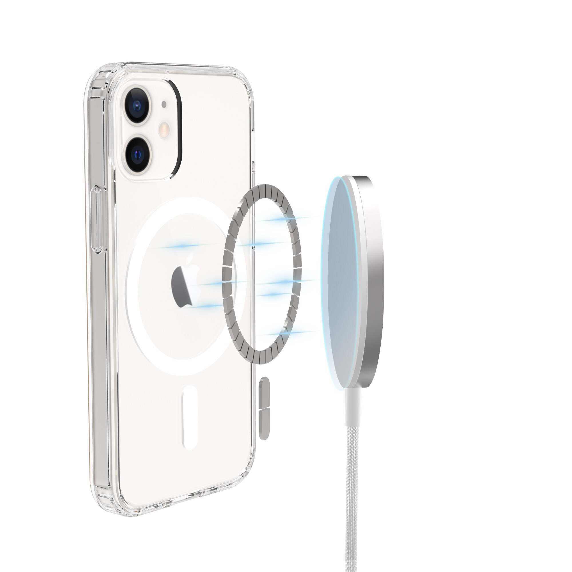 Hybridcover MagSafe iPhone 12 Mini Gennemsigtig